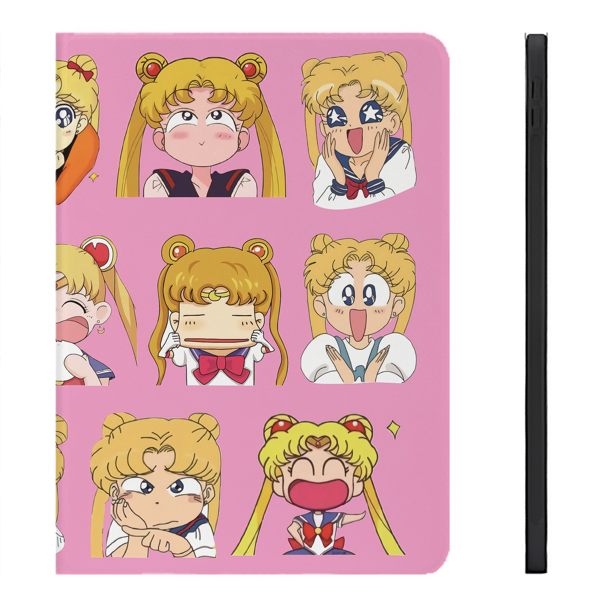 （画像用） 美少女戦士セーラームーン Sailor Moon IPadケース ペンホルダー付き ブックスタイルデザイン